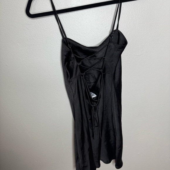 Princess Polly MARINA MINI DRESS BLACK Cocktail Strappy Open Back Dress - Picture 14 of 14